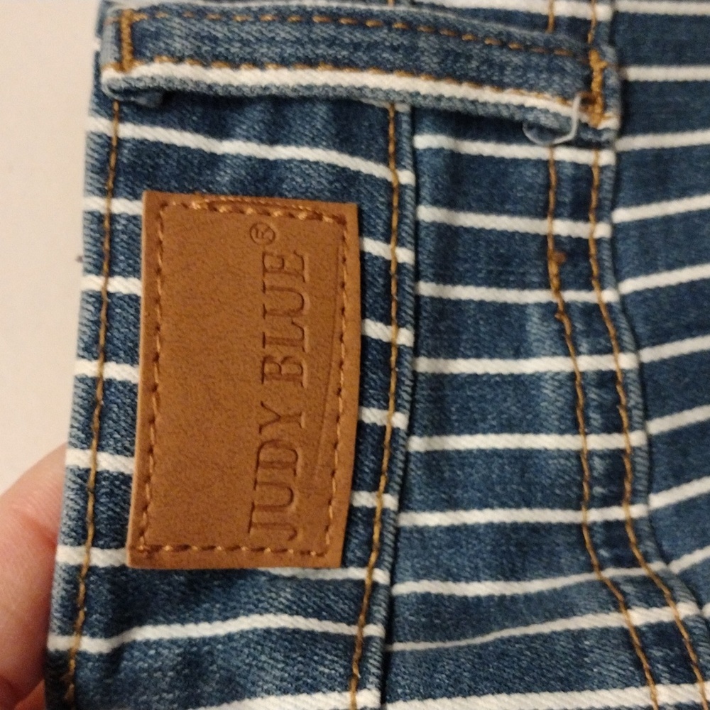 Judy Blue Stripe Super Flare High Waist Ruby Ya Ya Shirley Jeans 5/27-Boho - Picture 7 of 9